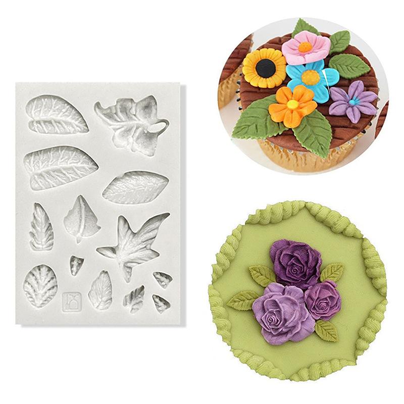 1Pc Leaves Cake Mould Palm Turtle Leaf Silicone Mold Cake Sugarcraft Chocolate Mold Baking Cake Decoration Kitchen Tools