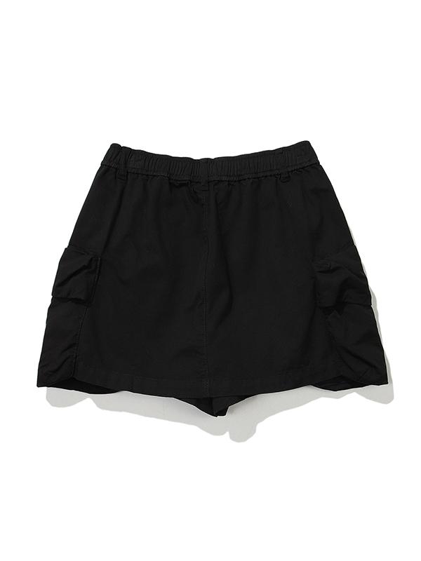 Bbc Earth W Skirt Pocket Half Pants_Black