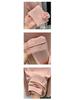 Korean Style Pink Draping Collar Knit Top for Women - Autumn/Winter 2025 New Arrival