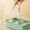 Silicone Ice Cube Tray with Lid 4/6/8 Cavities Easy Release Summer Refrigerator Cocktail Whiskey Ice Maker Press Mold Kitchen Supplies