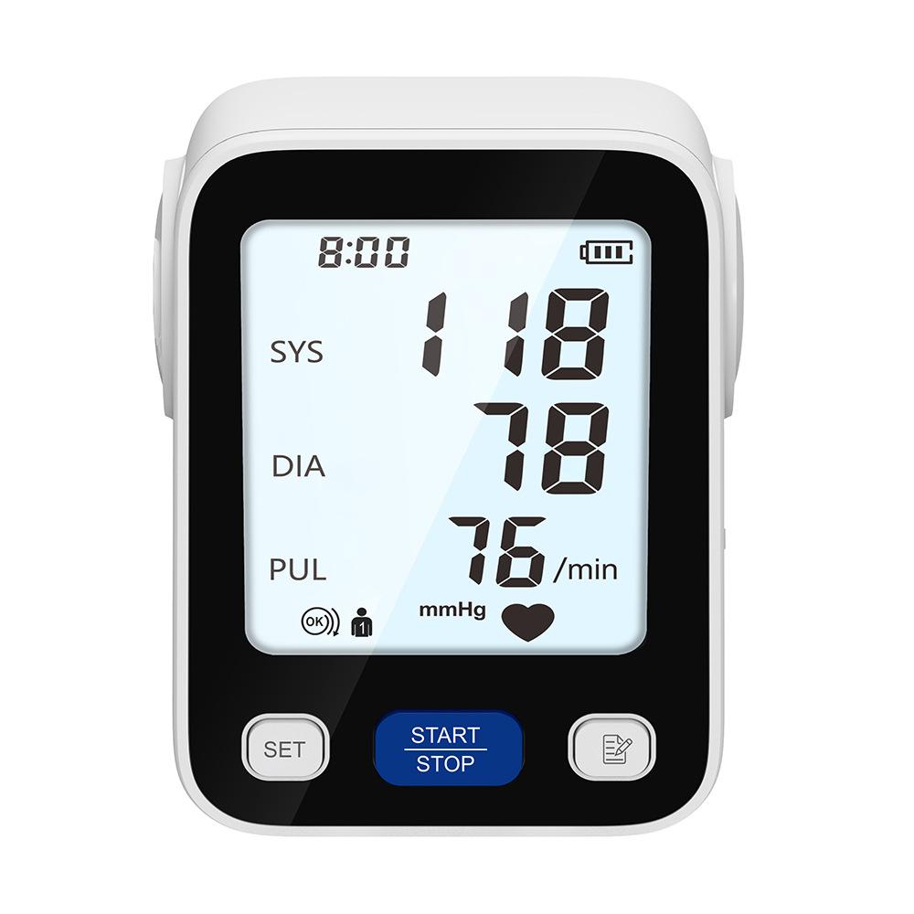 Intelligent BP-205 Upper Arm Sphygmomanometer for Elderly Home Use Electronic Blood Pressure Measuring Instrument Automatic