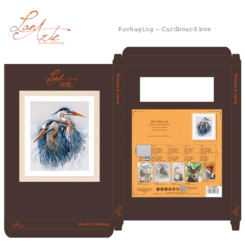 Lanarte Cross Stitch, Blue Herons (14 Count)