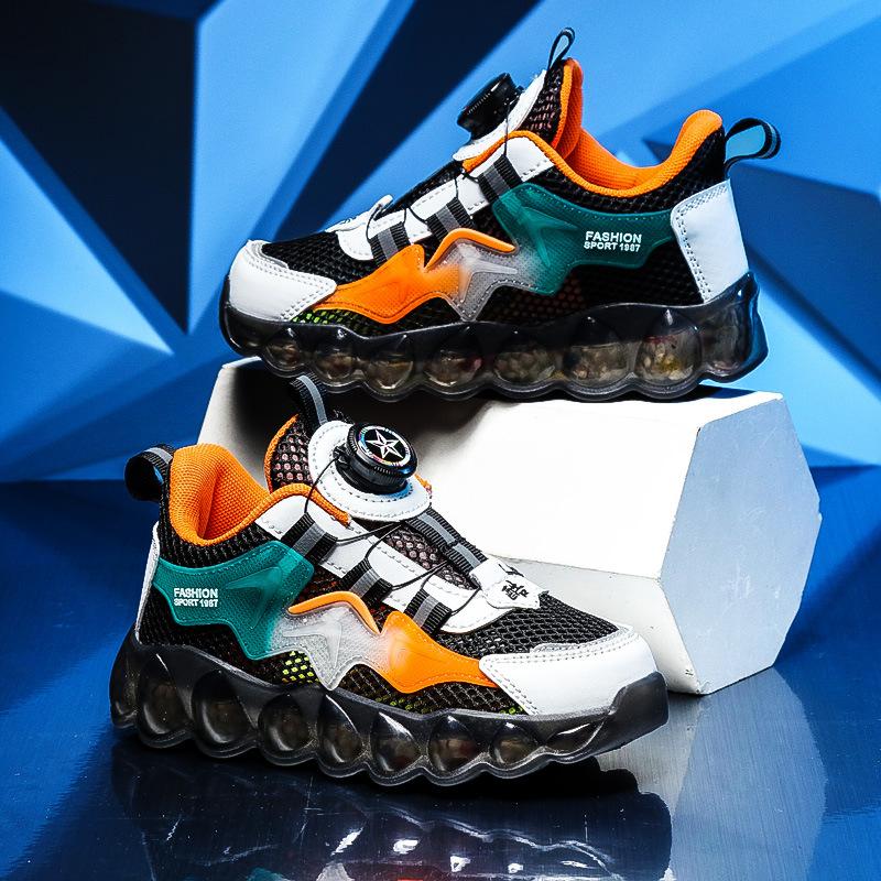 Children's Sports Shoes 2025 Mesh Breathable Middle and Large Children's Casual Shoes Elementary School Shoes Soft Bottom Running Shoes