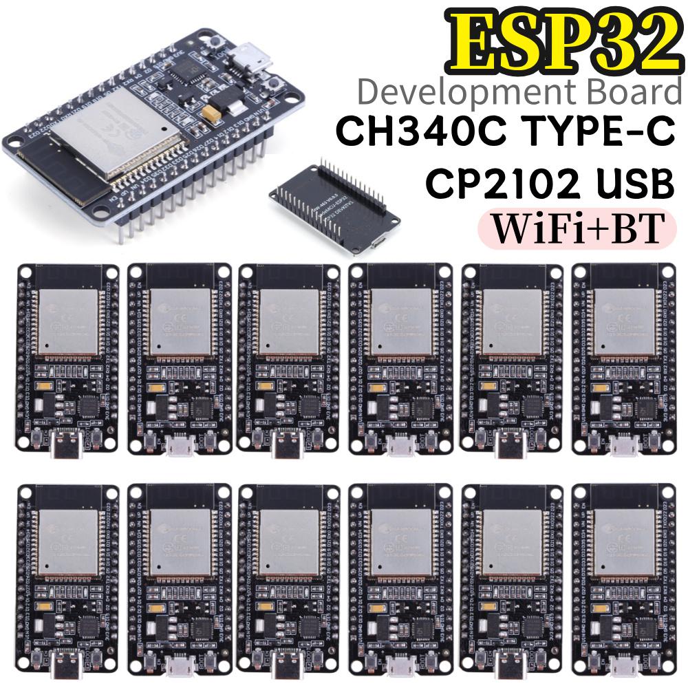 ESP32 WROOM-32 Development Board TYPE-C Micro USB WiFi Bluetooth Ultra-Low Power Consumption SPI Flash 32Mbits Wireless Module