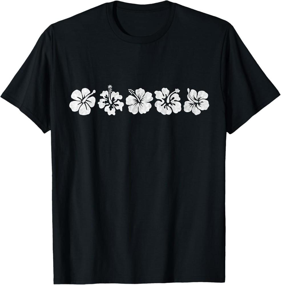 Hawaiian Aloha Hibiscus Flower Hawaii Surfer T-Shirt