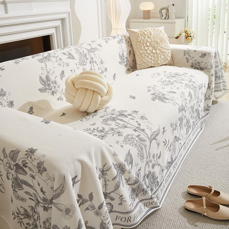 Ice Silk Sofa Cover Towel Non-Slip High-Grade Sofa Cover Cloth Summer Summer Mat Sofa Cover Summer Sofa Towel
