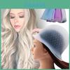 Touca de Destaque de Silicone Premium Para Coloração de Cabelo Uso de Salão Disponível em Azul Roxo e Branco