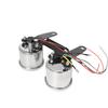 2-in-1 Motorrad LED Rücklicht Kilometerzähler & Drehzahlmesser Geschwindigkeitsmesser Messgerät Baugruppe Universal Chrom Für Harley Honda