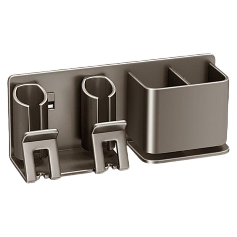 

Bathroom Toothbrush Stand Space Aluminum Toothbrush Rack Wall Mounted Toothbrush Storage Rack No Drilling Installation