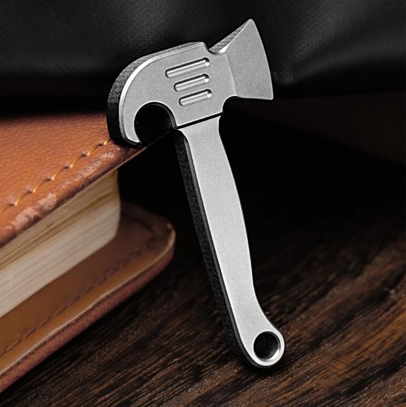 Pocket Prys Bar Tool Titaniums Alloys Keychain Prybar Multitool Bottle Opener Portable MultiTool Small Crowbars Easy Use