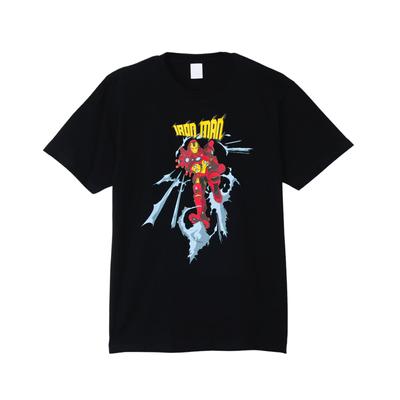 Small Planet Marvel 50 Design L Size Black T-Shirt 13/Iron Man/Comic