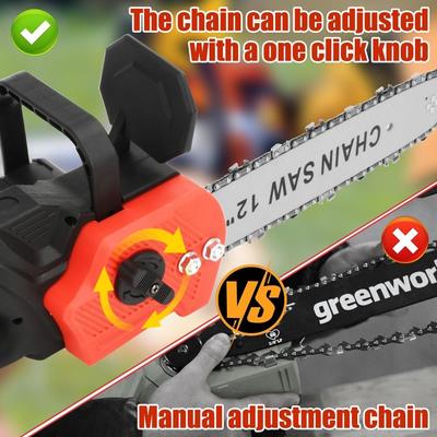 5000W 12inch Professional Wood Cutting Machine Portable Woodworking Power Tools Cordless Electric Chain Saw