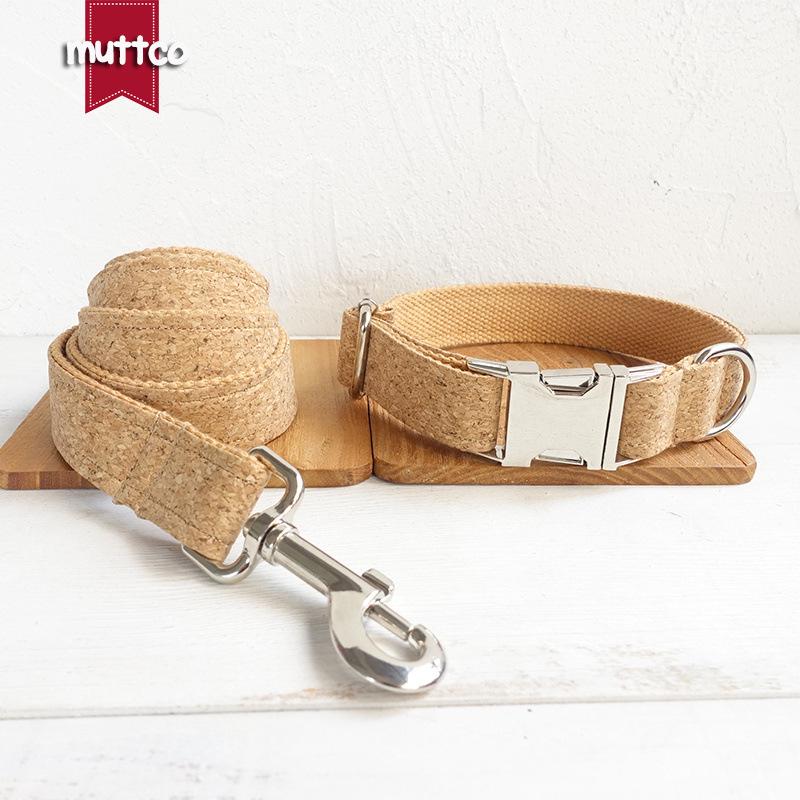 MUTTCO Adjustable Engraving Dog Collar & Leash Set UDC-084 Large