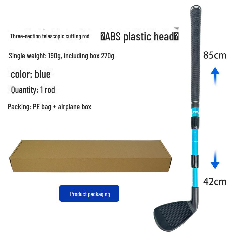 Telescopic Three-Section Golf Chipping Club for Indoor and Outdoor Practice