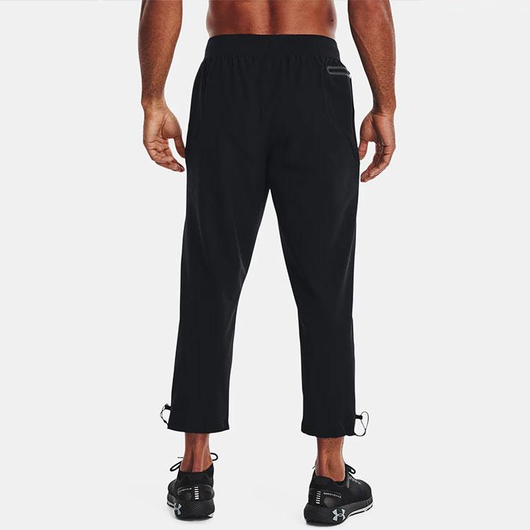 Under Armour Logo Solid Color Training Capri Pants Men Bottoms Black 1370986-001