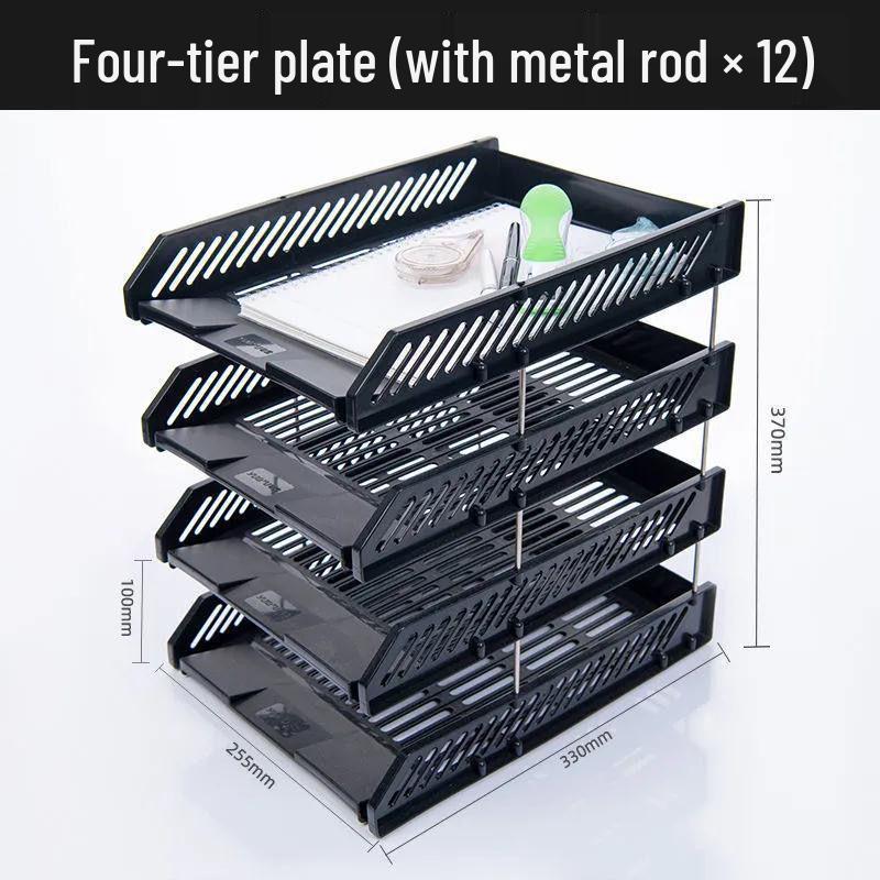 Student Desk Organizer: File Rack, Storage Tray & Book Stand