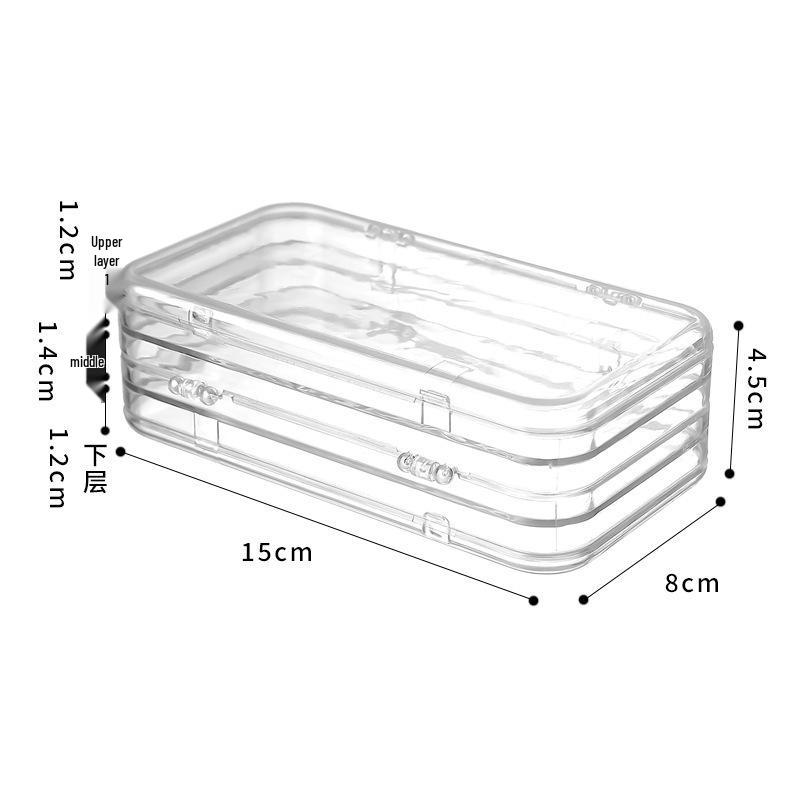 Portable Tri-fold Dustproof Nail Art Storage and Display Box