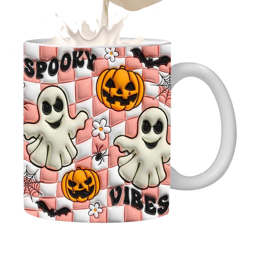 

Тыквенные чашки Тыквенные чашки для кофе на Хэллоуин Милая керамическая посуда для напитков с ручкой для осеннего праздника Дня рождения Чаепития Женщины Мужчины 301 TO 400ml