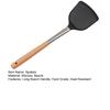 Spatule en Silicone à Long manche en hêtre, qualité alimentaire, résistante à la chaleur, lavable au lave-vaisselle, poêle antiadhésive, retourneur de cuisine, ustensiles de cuisine, fournitures de cuisine
