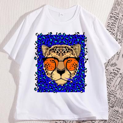 Funny Animal Graphic T Shirts Unisex Women Summer Cotton Short Sleeve T Shirts Round Neck Printed Streetwear Y2k Clothing Tops