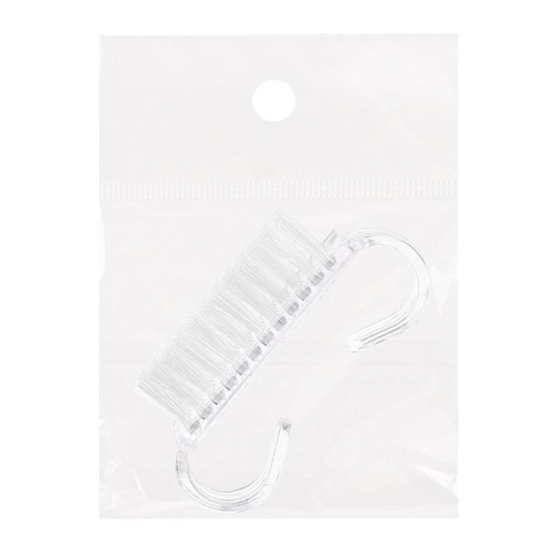 Pink Nail Art Manicure Pedicure Soft Remove Dust Plastic Cleaning Nail Brushes File Tools Set 1Pcs Acrylic Nail Brush
