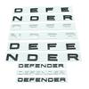 DEFENDER Letters Sticker  Decal Car Trunk Badge Front Hood Bonnet Emblem For Defender Auto Accessories