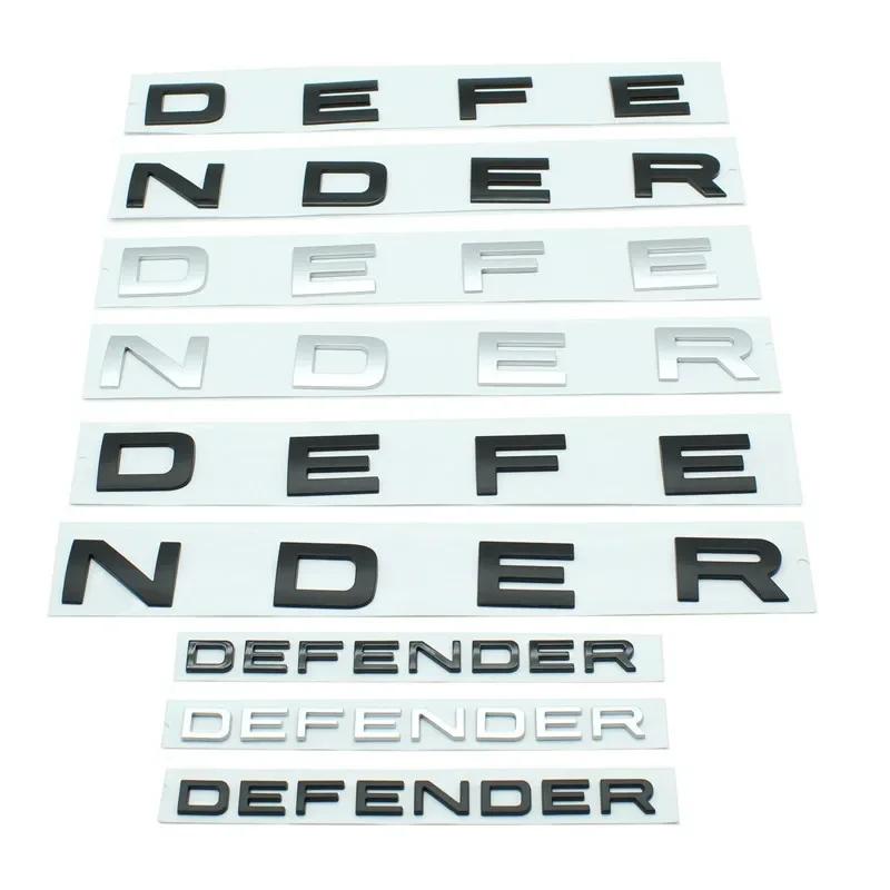 DEFENDER Letters Sticker  Decal Car Trunk Badge Front Hood Bonnet Emblem For Defender Auto Accessories