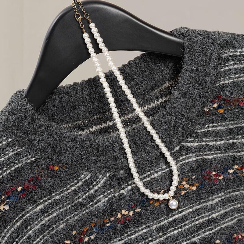 Women's Striped Round Neck Sweater