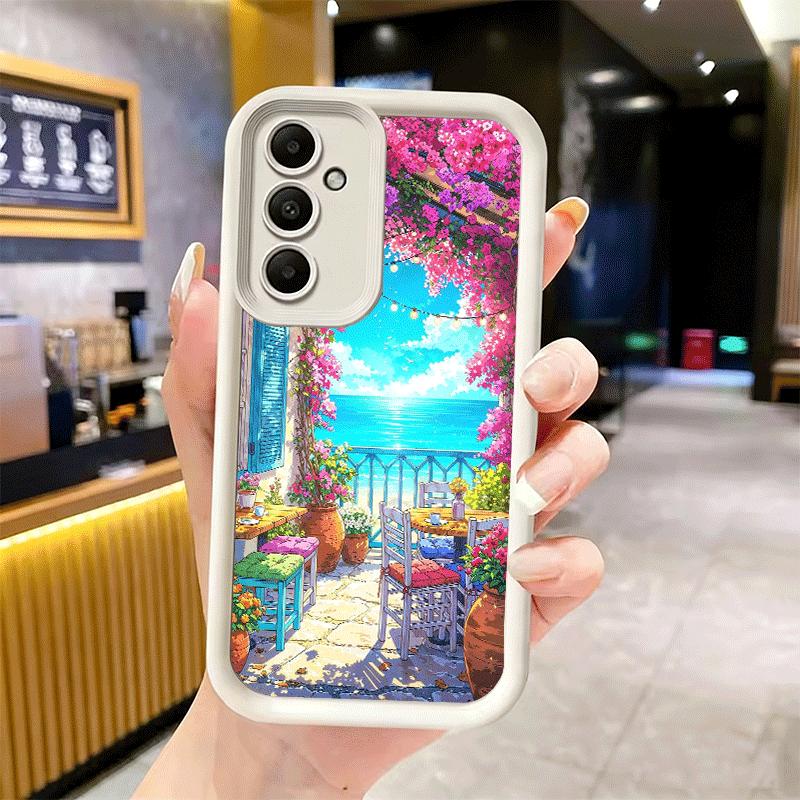 Anime Aesthetic Scenery Soft Phone Case for Samsung Galaxy A17 A16 A26 A36 A56 A15 A25 A35 A55 A14 A24 A34 A54 A13 A23 A33 A53 A