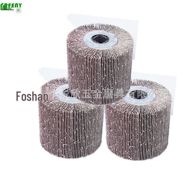 120x100 Cross Hole Sandpaper Polishing Wheel for Metal, Wood, and Stone