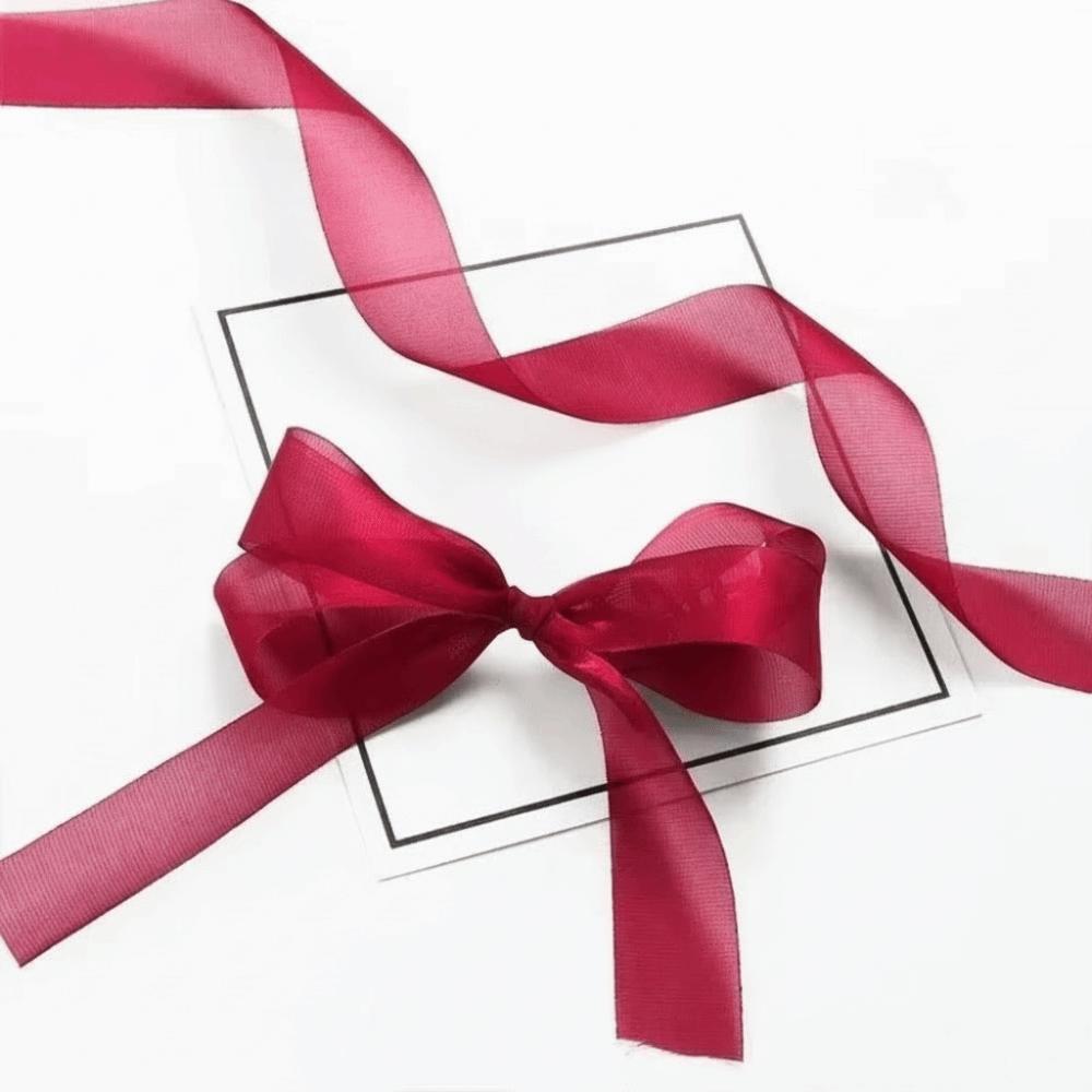

2.5cm Width Festival Gift Box Packing Ribbons DIY Hair Clip Ribbons New Chiffon Ribbons
