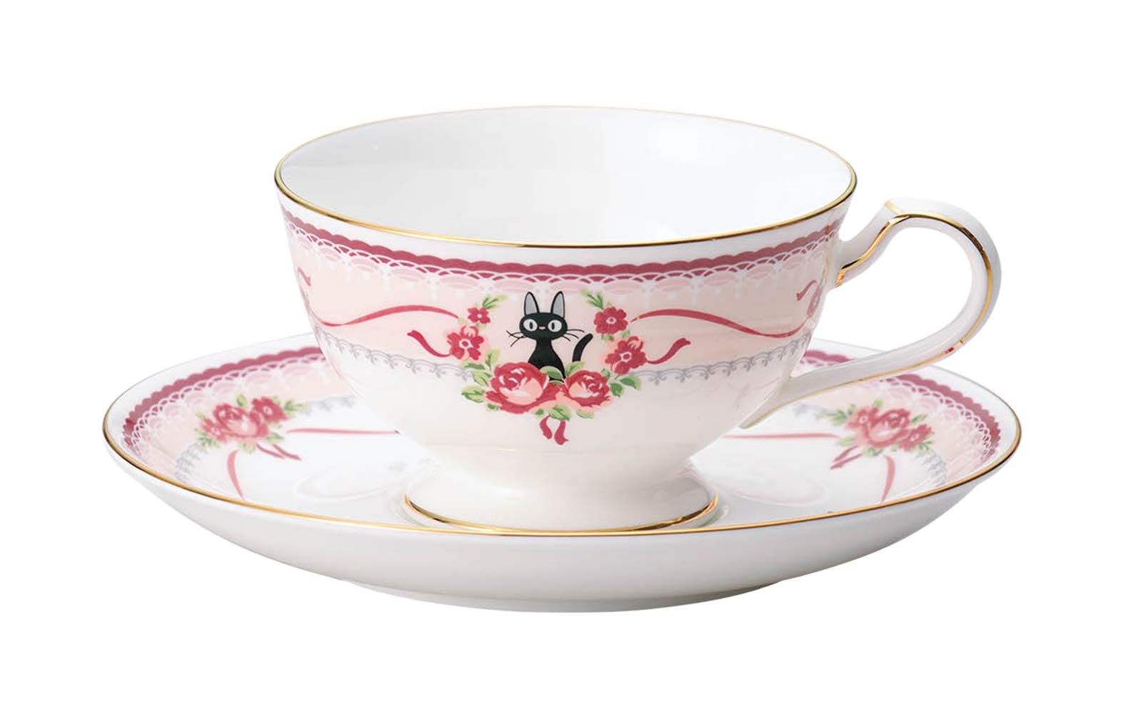 

Noritake Majo Kiki s delivery Service Tea Coffee Cup Plate (Pink) MJ97221/H-612L
