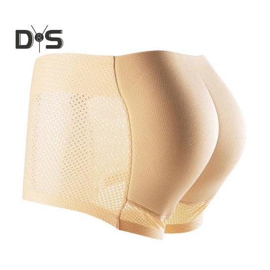 Pánské prodyšné spodní prádlo se středně vysokým pasem, jednobarevné, tvarující hýždě, s bokovými vycpávkami, šortky, kalhotky, falešné hýždě, bezešvé spodní prádlo