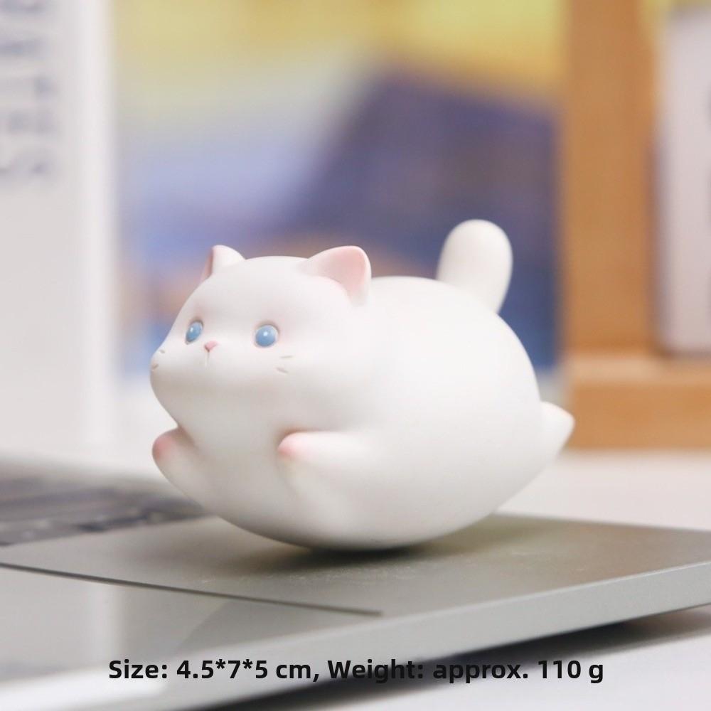 New Cartoon Fu Rui Cat Rocking Figurine Home Decor Creative Cat Doll Mini Siamese Cat Desktop Decoration