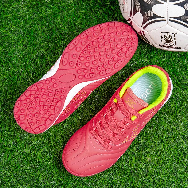 Children's football shoes Boys' broken nails Primary school students Artificial grass game training shoes Lightweight soft-soled sneakers