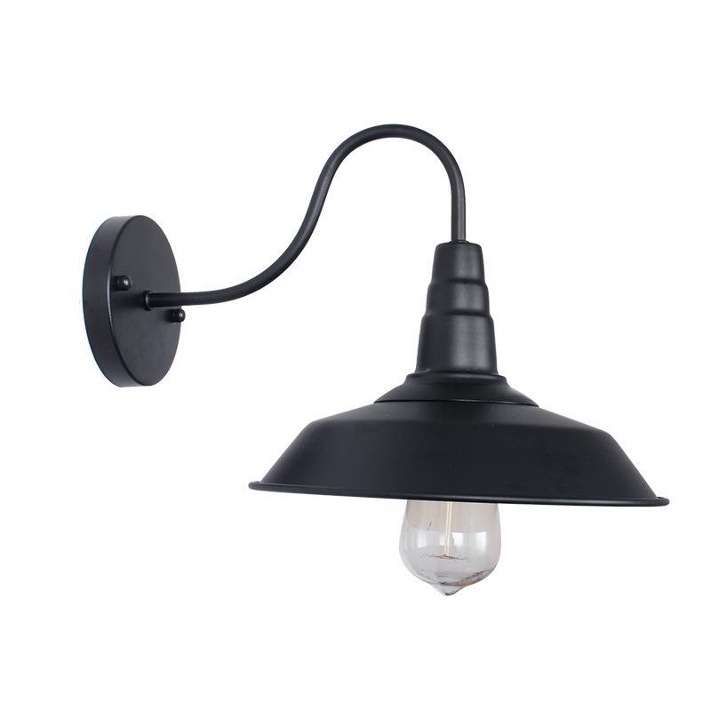 Retro Industrial Outdoor Wall Lamp - Iron Art for Hallway, Corridor, Balcony, or Restaurant