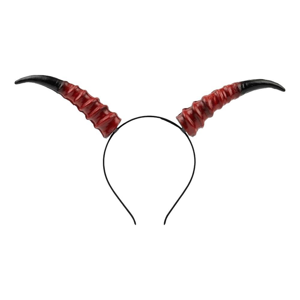 Pu Halloween Horns Headband Ox Horn Halloween Hair Hoop Personality Cosplay Hairband Photo Props