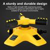 Automatic Garden Sprinkler 360-Degree Rotating Water Sprinkler 3-Arm Adjustable Sprinkler Garden Hose Attachment for Yard Lawn Irrigation