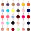 Schattige Imitatie Rex Konijnenbont Pluche Sleutelhanger 8cm Pluizige Pompon Bal Tas Rugzak Decoratie Autosleutelhanger Meisjes Cadeau Accessoires