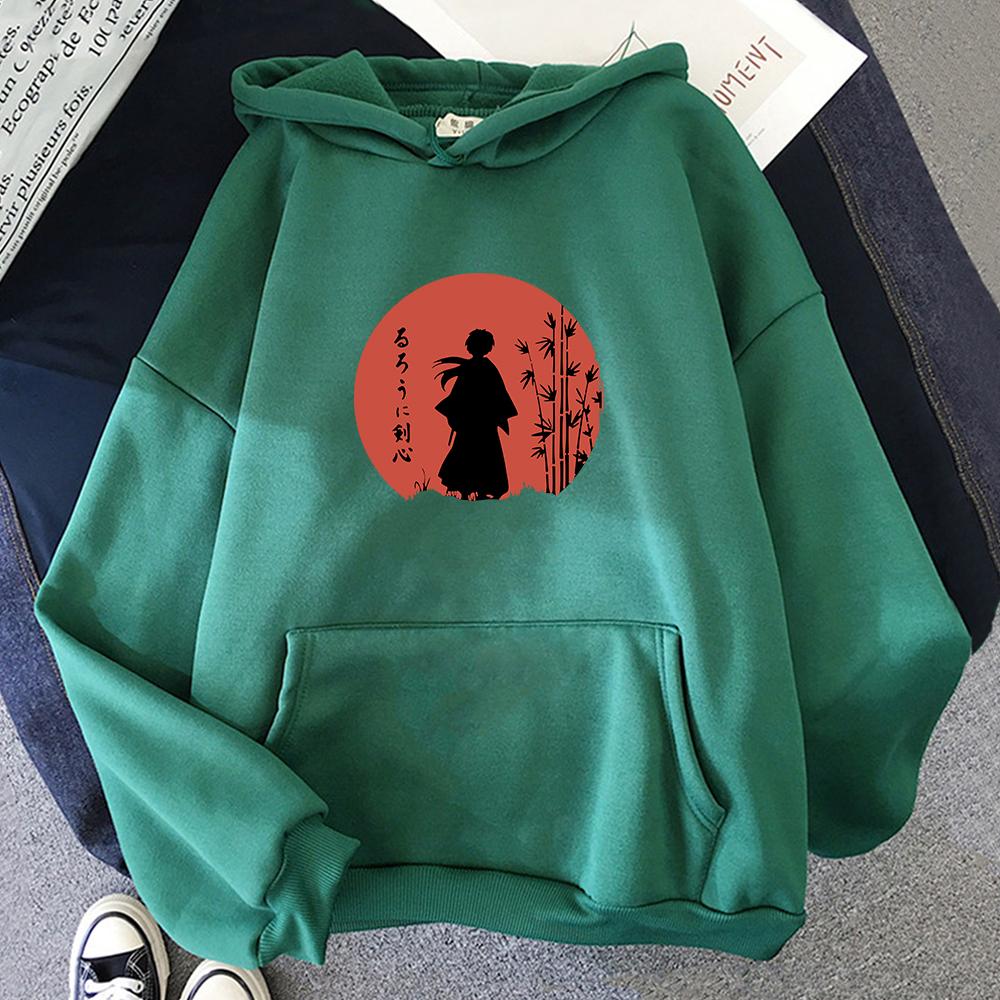 Rurouni Kenshin Sweatshirt Himura Samurai Japanese Anime Hoodie  Unisex Pullover Unisexga Graphic Hooded Streetwear Hip Hop Hoodies Y2k