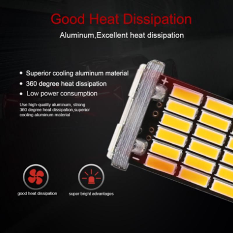 1157 Led Canbus P21W / 5W Bay15D 45 Led Smd 4014 Hamulec cofania Tylna lampa tylna