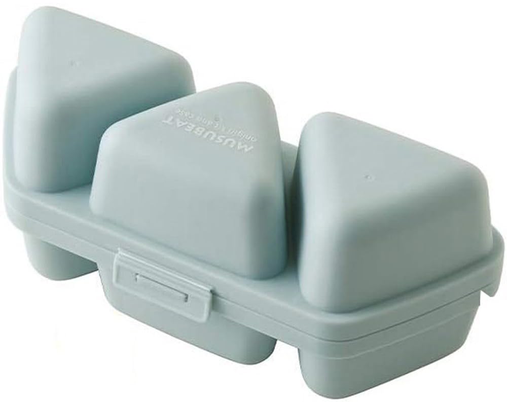 

Ernest Onigiri Bento Box Dishes Onigiri Mold Onigiri Kit Popular with Major Restaurants Case, (Side Compatible), (Easy & Case, Musubito), Blue, синий