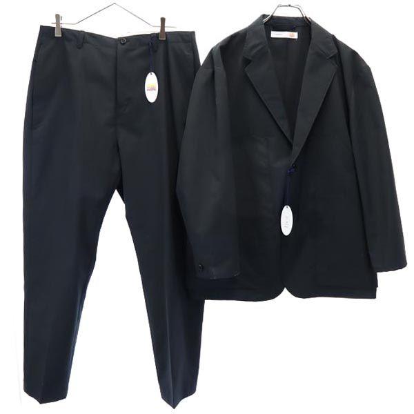 mellow people suit Setup L black Tailored jacket Long pants Men's Used