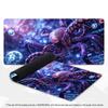 XXL Pc Game Deskmat Stained Glass Kraken Sea Monster Thunder Wave Large Mouse Pad Non‑Slip Rubber Keyboard Mats Gamer Mousepads