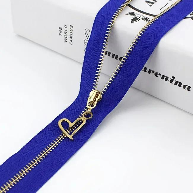 5Pcs Meetee 3# 15-30cm Metal Zippers Bags Closed End Auto Lock Zipper for Clothes Repair Kit DIY Sewing Material Accessories