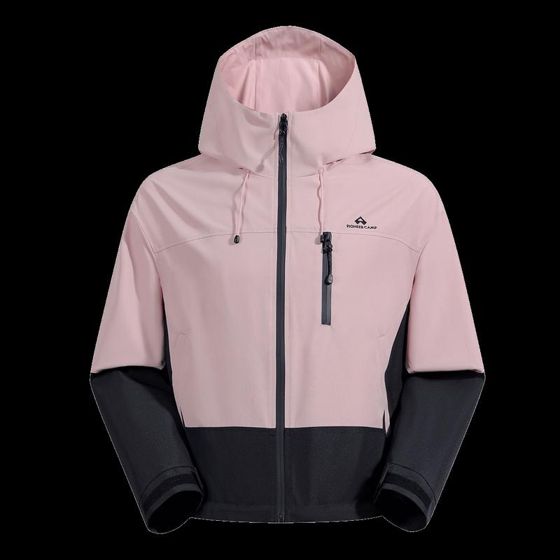 Tuluozhe Damen Kurze Kapuzen-Outdoorjacke