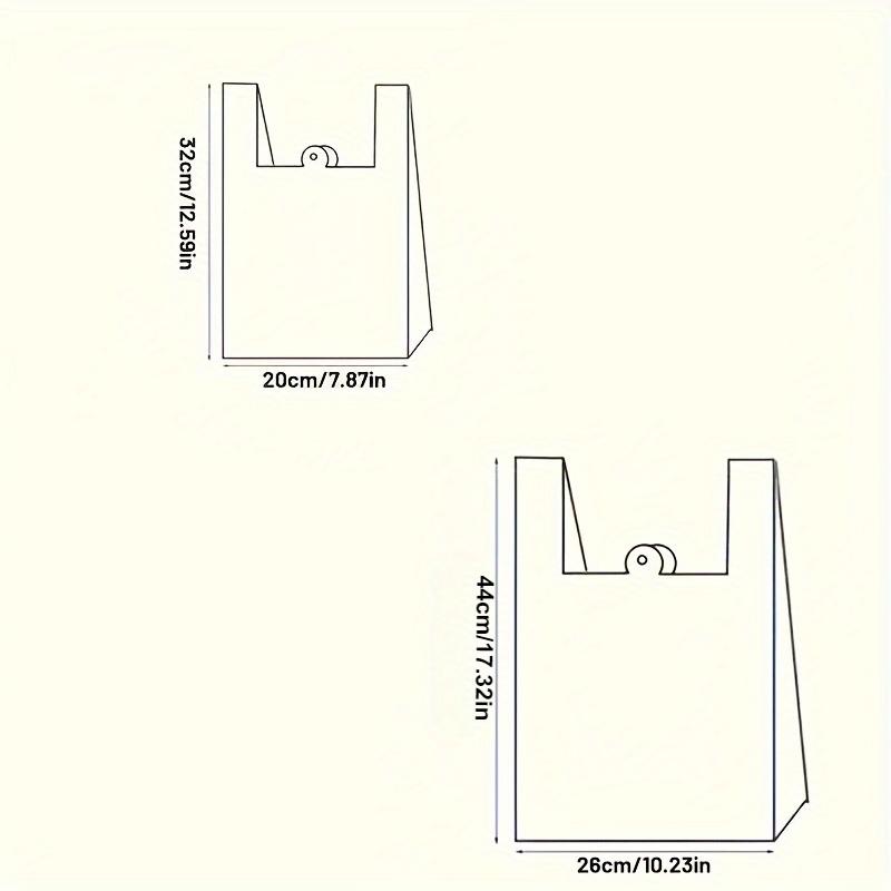 [Pungi de plastic cu mânere pentru livrare] 100 buc Pungi de plastic cu mânere cu mesajul Thank You, Pungi pentru cumpărături, Pungi pentru livrare, Pungi pentru gunoi auto, Pungi de ambalaj pentru cumpărături