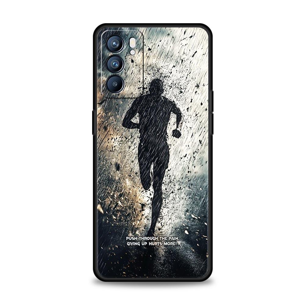 Custodia Telefono Corsa Maratona Per Oppo Reno14 Reno13 Reno12 11 F 10 Find X5 X9 Pro A54 5G A53 A9 A16 A78 4G A80 A98 Cover