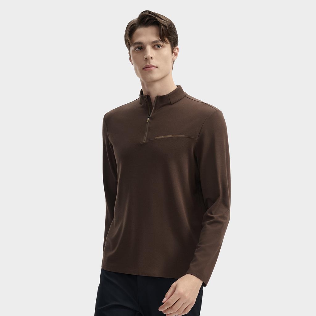 New FILA T Shirt Men's Tangli Brown F11M442208FBN
