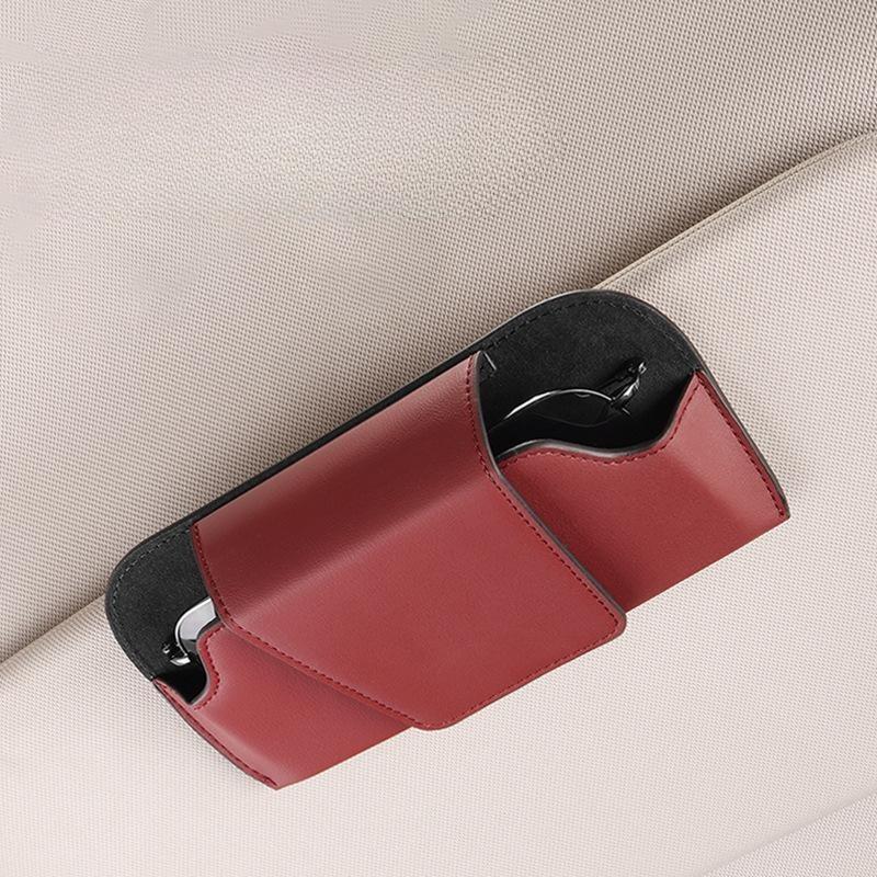 Auto Eyeglasses Storage Box Garage Hand Tools Car Sun Visor Glasses Holder Premium Sunglasses Case Clip Organizer